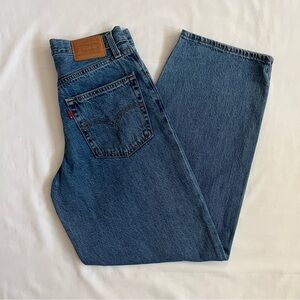 Levi’s Premium Mid Rise Baggy Dad Jeans | Medium Blue Denim Size 25